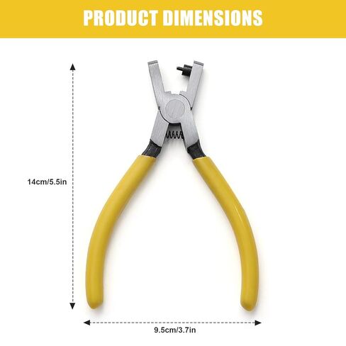 1PCS Watch Belt Hole Puncher Plier, 5Inch 2.0mm Universal Hand Round Eyelet Punches Tool for Dog Collars DIY Home Craft Projects in Saudi Arabia