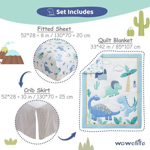 Sports Crib Bedding Set for Boys, Premium 3-Piece Baby Bedding Set Brown Football Basketball Rugby Crib Bed Set Baseball Soft with Crib Comforter, Sheet & Crib Skirt, Brown in Saudi Arabia