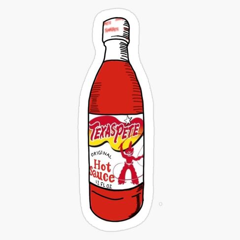 Texas Pete Hot Sauce Sticker Bumper Sticker Vinyl Decal 5" in Saudi Arabia
