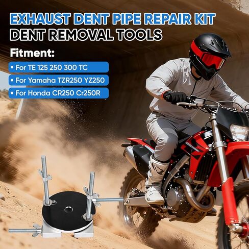 2-Stroke Motorcycle Exhaust Dent Pipe Repair Kit Dent Removal Tools Fit for Husqvarna TE 125 250 300 TC, Yamaha Tzr250 Yz250, Honda Cr250 Cr250R in Saudi Arabia