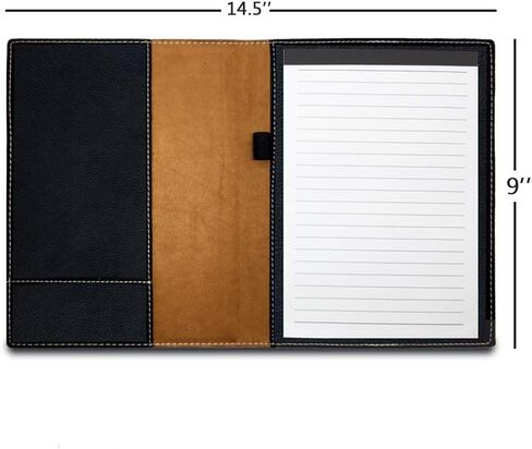 Large 9.5" X 12" Portfolio Notepad, World's Greatest Teacher, Personalized Engraving Included (Teal) in Saudi Arabia
