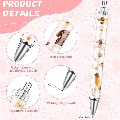 Western Cowboy Ballpoint Pens - 24PCS Cute Cowboy Print Pens Set Horse Cow Skull Smooth Writing Pens Retractable Boots Hat Pen for Office Stationery School Supplies for Women Teacher Gifts in Kuwait