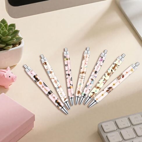 Western Cowboy Ballpoint Pens - 24PCS Cute Cowboy Print Pens Set Horse Cow Skull Smooth Writing Pens Retractable Boots Hat Pen for Office Stationery School Supplies for Women Teacher Gifts in Kuwait