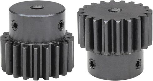 1.5M Spur Gear 24T Round/Keyway Hole SC45 # الكربون الصلب تتحمل 6-17 مم ارتفاع 15 مم 1 قطعة (8 مم، 24T (فتحة مستديرة)) in Kuwait