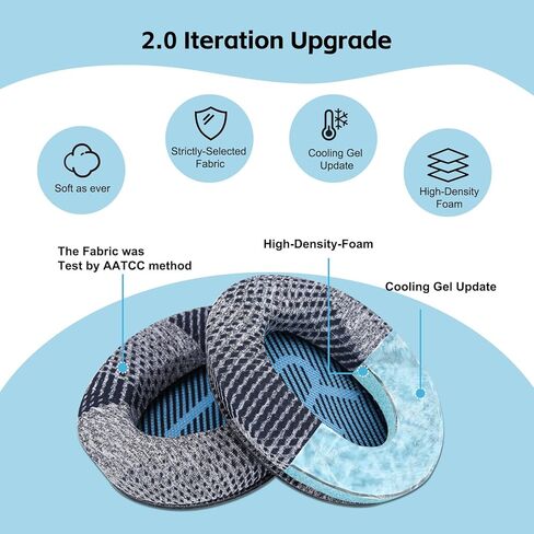 راحة النسيج - وسائد أذن Wzsipod لسماعات الرأس Bose QuietComfort 35/ QC35ii، متوافقة مع QC45 QC25 QC2 QC15 والمزيد من السلسلة، أنماط بديلة حصرية، S2 in Kuwait