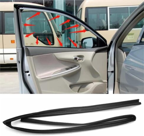 لتويوتا لكورو ZZE122/120 شريط عزل زجاج الباب الجانب الأيسر شريط عزل زجاجي للباب 68151-12212 in Kuwait
