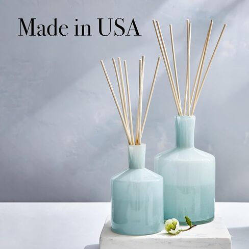 LAFCO New York Reed Diffuser Refill, Amber Black Vanilla - 8.4 oz - Up to 4-Month Fragrance Life - Includes Natural Wood Reeds - Free of Dyes & Propellants - Made in The USA in Kuwait
