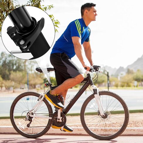 Bike Seat Post Clamp Quick Release Pin M6x55mm High-strength Aluminum Alloy Bicycle Seatpost Binder Bolt, 4PCS Black in Saudi Arabia
