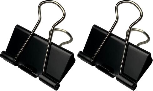 40Pcs Medium Binder Clips, 1.25 inch(32mm), Paper Clamps Medium Size for Office Supplies, Black in Saudi Arabia