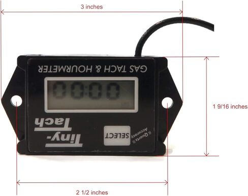 The ROP Shop OEM Tiny Tach الرقمية المقاومة للماء، عداد سرعة الدوران، مؤقت العمل، عداد RPM in Saudi Arabia