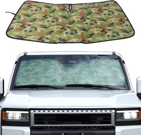 Windshield Sunshade Compatible with Toyota Land Cruiser 250 1958 Prado J250 LC250 2024 2025 Car Front Window Sun Shade, Foldable Reflective Sun Visor,Blocks UV Rays Sun Visor Protector (Style D) in Saudi Arabia