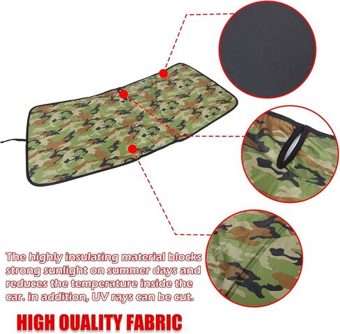 Windshield Sunshade Compatible with Toyota Land Cruiser 250 1958 Prado J250 LC250 2024 2025 Car Front Window Sun Shade, Foldable Reflective Sun Visor,Blocks UV Rays Sun Visor Protector (Style D) in Saudi Arabia