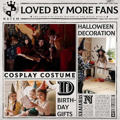 Light Up Wizard Wand, Rechargeable Lighting Witch Wands, Illuminating Magic Witches Staff Wand for Cosplay Accessories with Necklace for Halloween Birthday Party Gift（Smartness） in Kuwait