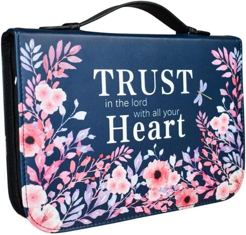 Bible case woman– Cute Bible Tote Bag for Women, Large Bible Cover Purse with Handle – Church Bag and Bible Carrier for Women- Case with Zipper in Saudi Arabia