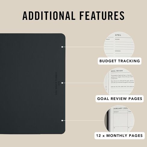 MI GOALS Goal Digger مخطط أسبوعي 2026 | مجلة مؤرخة للامتنان والتقدم وتتبع العادة | تخطيط التوزيع الأسبوعي، B5 (التقدم على الكمال) in Kuwait