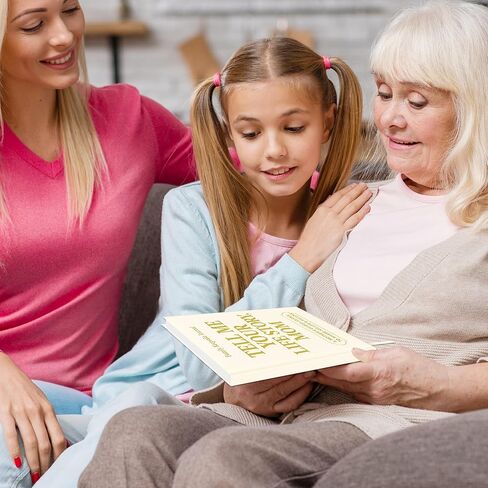 مجلة Mom Tell Me Your Life Story الجلدية (غلاف مقوى) - تذكار إرث عائلي مع + 275 مطالبة لمشاركة كتاب قصة حياته وذكرياته، وعيد الأم، وهدية عيد الميلاد من الابنة والابن in Kuwait