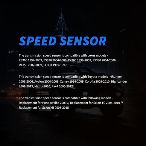 مستشعر سرعة ناقل الحركة HiSport - متوافق مع Lexus Toyota Scion Pontiac يستبدل 89413-08010 89413-08020 in Saudi Arabia