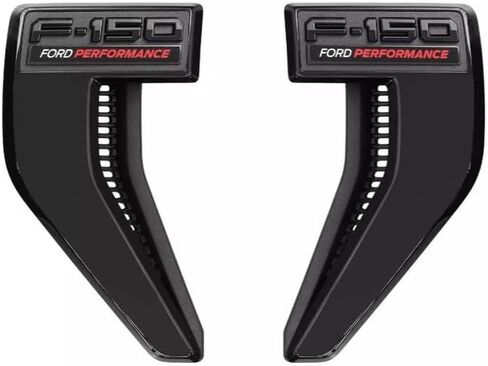 Ford 2021-2024 F-150 Ford Performance Gloss Black Fender Emblem Badge Vents Pair M-1447-FPVENT in Saudi Arabia