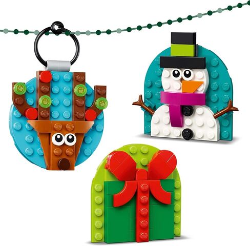 LEGO 40744 Christmas Ornaments Selection Toy Birthday Present Blocks Educational Girls Boys Children 6 7 8 9 Year Old Mom Father Painting Art in Saudi Arabia