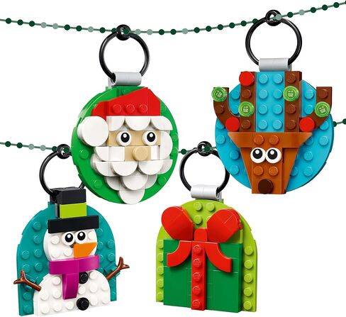 LEGO 40744 Christmas Ornaments Selection Toy Birthday Present Blocks Educational Girls Boys Children 6 7 8 9 Year Old Mom Father Painting Art in Saudi Arabia