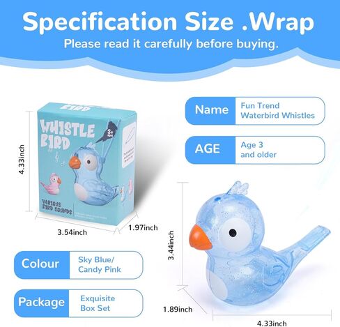 Bird Whistle for Kids - Realistic Bird Caller for Bird Watching, Training, Outdoor Fun - Easy-to-Use, Fun Gift for Boys and Girls (Blue) in Saudi Arabia