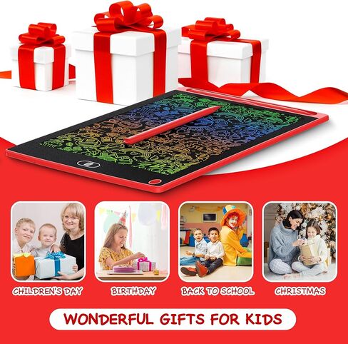 20 قطعة من تابلت رسم LCD للكتابة - 8.5 بوصة لوحة رسم ملونة قابلة للمسح، وسادات رسم إلكترونية قابلة للمسح، هدايا ألعاب تعليمية للأطفال في عيد الميلاد وأعياد الميلاد وعمر المدرسة 3-8 (أزرق، أحمر، أخضر، وردي، أسود) in Kuwait
