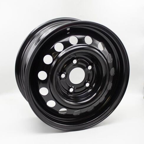 حافة عجلة مقاس 15 × 6 بوصة لسيارة Honda Civic 2012 2013 2014 حافة فولاذية 5 العروات باللون الأسود استبدال مباشر OEM in Kuwait