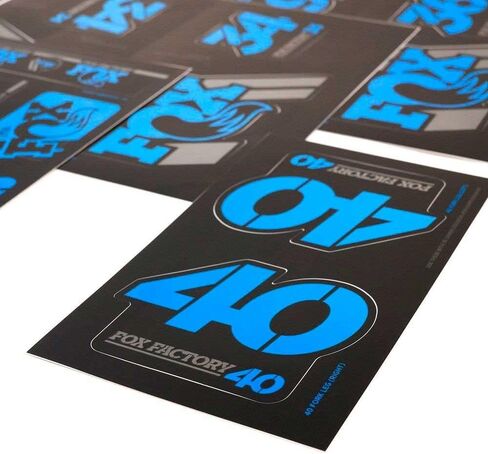 Fox Racing Shox Heritage Fork and Shock Decal Kit Silver, One Size in Saudi Arabia