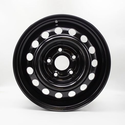 حافة عجلة مقاس 15 × 6 بوصة لسيارة Honda Civic 2012 2013 2014 حافة فولاذية 5 العروات باللون الأسود استبدال مباشر OEM in Kuwait