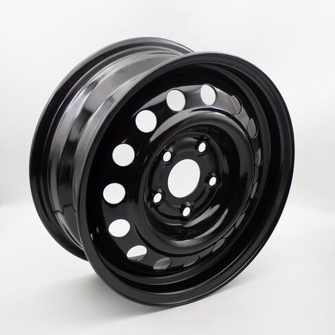 حافة عجلة مقاس 15 × 6 بوصة لسيارة Honda Civic 2012 2013 2014 حافة فولاذية 5 العروات باللون الأسود استبدال مباشر OEM in Kuwait