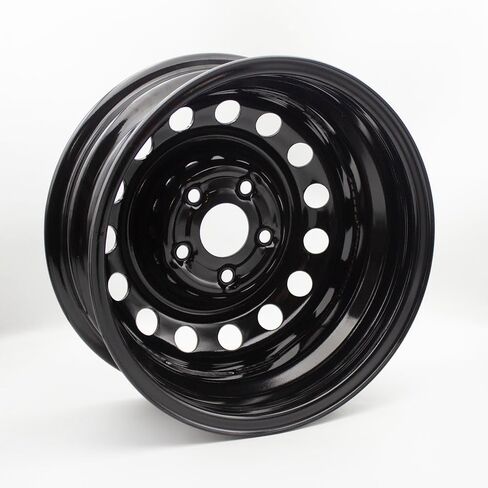 حافة عجلة مقاس 15 × 6 بوصة لسيارة Honda Civic 2012 2013 2014 حافة فولاذية 5 العروات باللون الأسود استبدال مباشر OEM in Kuwait