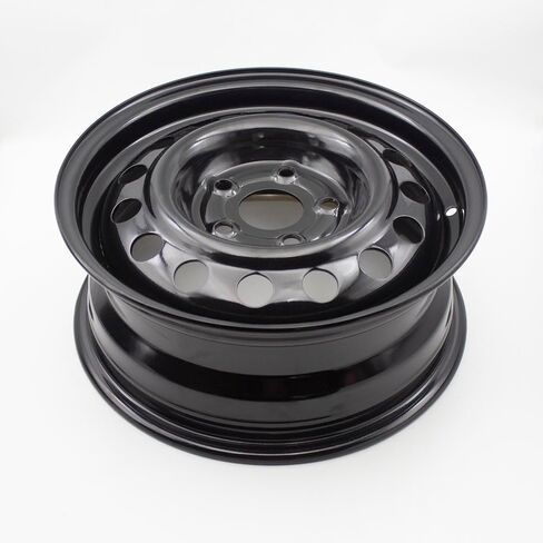 حافة عجلة مقاس 15 × 6 بوصة لسيارة Honda Civic 2012 2013 2014 حافة فولاذية 5 العروات باللون الأسود استبدال مباشر OEM in Kuwait