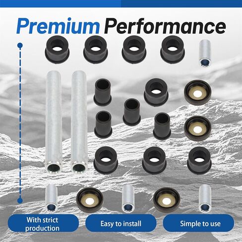 WFLNHB Front A Arm Bushing Kit Upper Lower Replacement for Honda Rincon 680 Rubicon 500 Foreman 500 2001-2023 51464-HN2-000 in Saudi Arabia