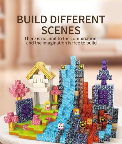 مكعبات مغناطيسية، مجموعة ألعاب مغناطيس الأمير والأميرة مكونة من 84 قطعة مقاس 0.8 بوصة، مكعبات بناء مكدسة مغناطيس للأطفال، ألعاب إبداعية حسية STEM للأطفال الصغار من الأولاد والبنات in Kuwait