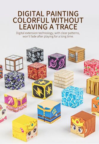مكعبات مغناطيسية، مجموعة ألعاب مغناطيس الأمير والأميرة مكونة من 84 قطعة مقاس 0.8 بوصة، مكعبات بناء مكدسة مغناطيس للأطفال، ألعاب إبداعية حسية STEM للأطفال الصغار من الأولاد والبنات in Kuwait