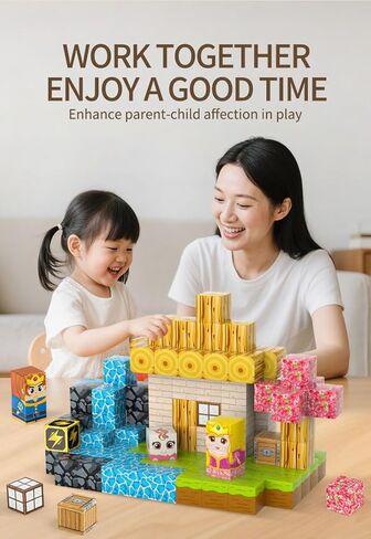 مكعبات مغناطيسية، مجموعة ألعاب مغناطيس الأمير والأميرة مكونة من 84 قطعة مقاس 0.8 بوصة، مكعبات بناء مكدسة مغناطيس للأطفال، ألعاب إبداعية حسية STEM للأطفال الصغار من الأولاد والبنات in Kuwait