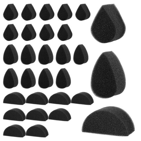 Face Painting Sponges, 30 Pcs High Density Face Paint Sponges Petal Oval and Semicircular Black Sponge for Art Work Makeup, Body Paint, Halloween Christmas Make up Supply in Saudi Arabia