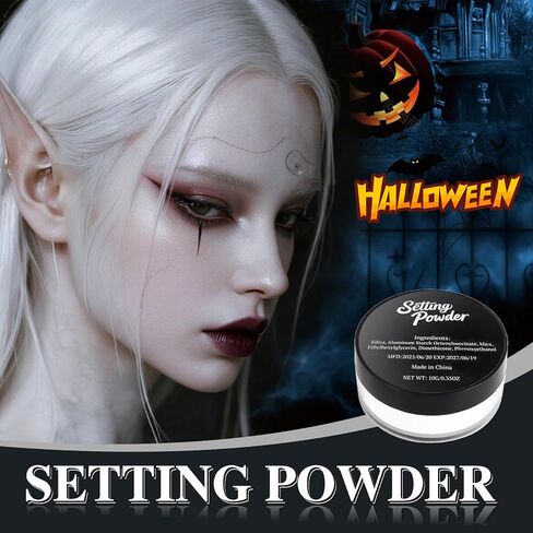 Makeup Special Effects Dirt Powder, Professional Charred Ash Special Effects Powder, Gray Stone & Charred Ash Texture for Halloween Makeup, Cosplay, SFX Theater & Film, Skeleton Skull&Clown Make Up in Saudi Arabia