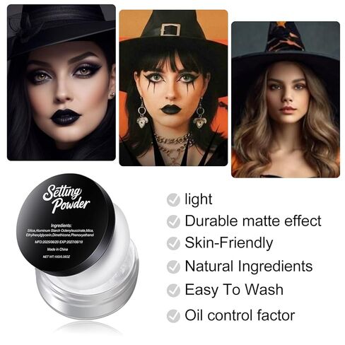 Makeup Special Effects Dirt Powder, Professional Charred Ash Special Effects Powder, Gray Stone & Charred Ash Texture for Halloween Makeup, Cosplay, SFX Theater & Film, Skeleton Skull&Clown Make Up in Saudi Arabia