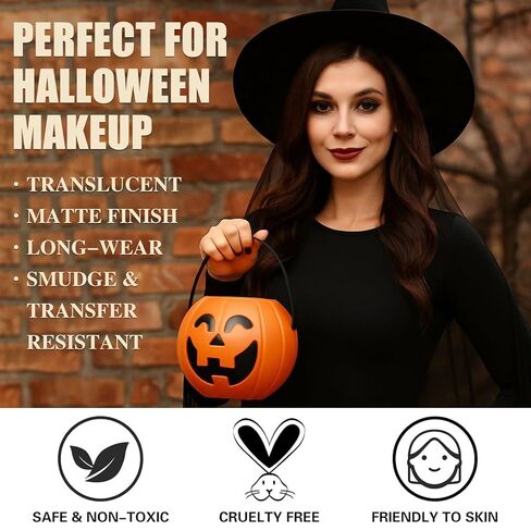 Makeup Special Effects Dirt Powder, Professional Charred Ash Special Effects Powder, Gray Stone & Charred Ash Texture for Halloween Makeup, Cosplay, SFX Theater & Film, Skeleton Skull&Clown Make Up in Saudi Arabia