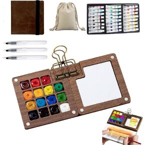 Mini Travel Watercolor Paint Set Portable Watercolor Kit tobios kits watercolor set for Artists and Beginners in Saudi Arabia