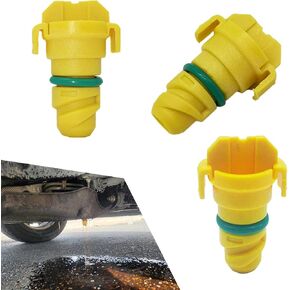 3 PCS Plastic Oil Drain Plug, Leak-proof Engine Oil Pan Drain Screw with Rubber Ring, Replace for OEM #KX6Z6730B, Compatible with Ford F150 Edge Navigator (Yellow) in Saudi Arabia