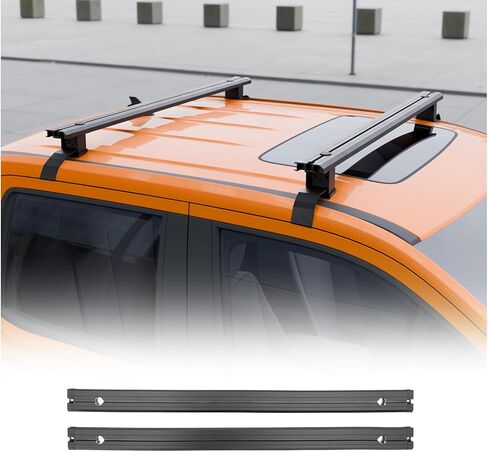 قضبان متقاطعة لرف السقف بوزن 220 رطل متوافقة مع 2022-2025 Ford Maverick 50 بوصة من سبائك الألومنيوم على شكل حرف T للشاحنة العارضة لسقف الرف وقضبان حامل الأمتعة على السطح لملحقات مافريك 2024 in Kuwait