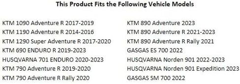 حامل جانبي من Tusk Billet باللون الأسود متوافق مع KTM 890 Adventure R 2021-2025/متوافق مع Husqvarna Norden 901 2022-2024 in Kuwait