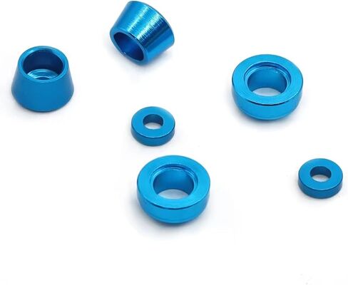 RC Car Replacement For Tamiya For TT02 For TT-02 1/10 1 Set Metal Steering Flange Bushing Gasket Suitable RC Car Upgrade Accessories Parts(Blue) in Saudi Arabia