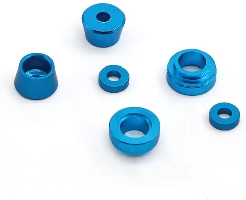 RC Car Replacement For Tamiya For TT02 For TT-02 1/10 1 Set Metal Steering Flange Bushing Gasket Suitable RC Car Upgrade Accessories Parts(Blue) in Saudi Arabia