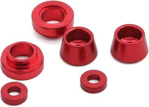 RC Car Replacement For Tamiya For TT02 For TT-02 1/10 1 Set Metal Steering Flange Bushing Gasket Suitable RC Car Upgrade Accessories Parts(Blue) in Saudi Arabia