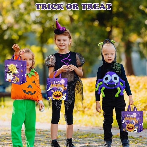 6 قطع كبيرة من حقائب هدايا عيد الميلاد - حقائب حمل عيد الميلاد المجيد مع مقابض، مجموعة حقائب حلوى حلوى عيد الميلاد غير المنسوجة القابلة لإعادة الاستخدام لمستلزمات حفلات عيد الميلاد الشتوية in Kuwait