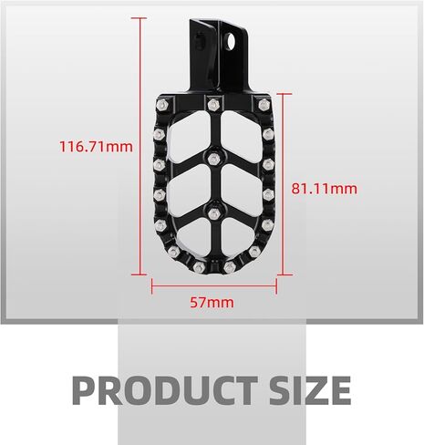 Motorcycle Foot Pegs for KLR650,CNC Aluminum Adventure FootPegs Rest Pedal with Springs for KLR 650 87-18 22-25/KLR650 ABS 22-25/KLR650 Adventure ABS/KLR650S/KLR650S ABS-Black in Saudi Arabia