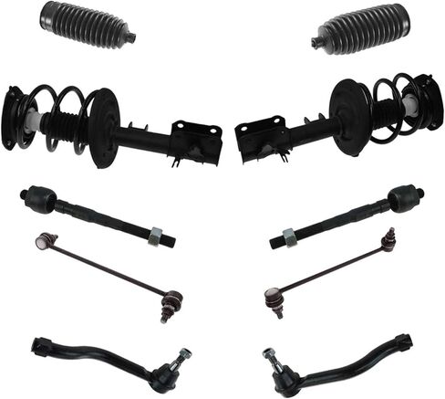 Front Steering & Suspension Kit Complete Struts Ball Joints Tie Rods 10 Piece Sealed for Nissan for Altima 2007-2012 223-4141 54668-1AA0A in Saudi Arabia